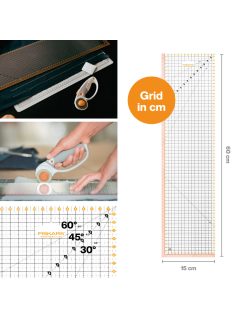 Fiskars Patchwork vonalzó 16x61 cm (1066360)