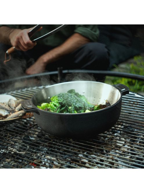 Fiskars Norden öntöttvas grill edény, 30cm - 25 év garanciával