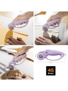 Fiskars Görgős vágó 45mm, lila