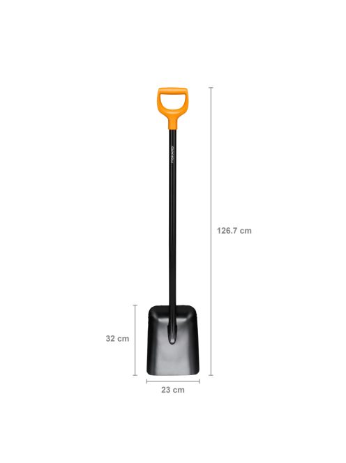 Fiskars Solid™ fém lapát, "D" markolattal (1066718)