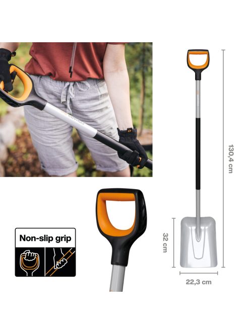 Fiskars Xact™ lapát - 25 év garanciával (1066731)