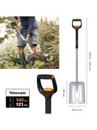 Fiskars Xact™ Teleszkópos lapát - 25 év garanciával (1066734) 