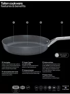 Fiskars Taiten alumínium serpenyő, 24 cm, kerámiabevonatos - 25 év garanciával