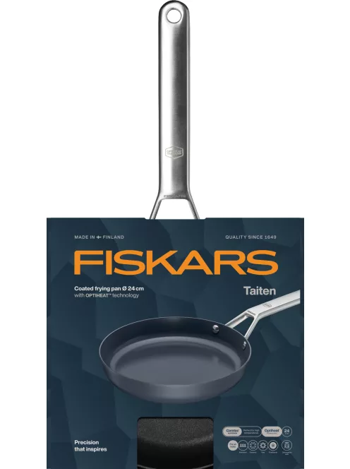Fiskars Taiten alumínium serpenyő, 24 cm, kerámiabevonatos - 25 év garanciával