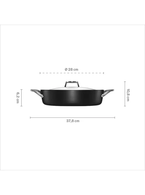 Fiskars Taiten alumínium sütőőedény, 28 cm, kerámiabevonatos