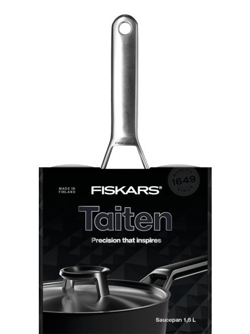 Fiskars Taiten nyeles alumínium lábas 1,6 L, kerámiabevonatos - 25 év garanciával