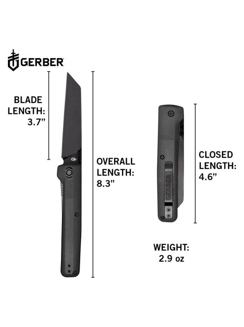 Gerber Pledge zsebkés, szürke - 25 év garanciával