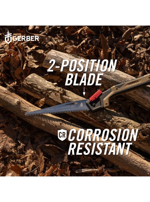 Gerber BUSHCRAFT SAW összecsukható fűrész, Coyote barna-fekete - 25 év garanciával