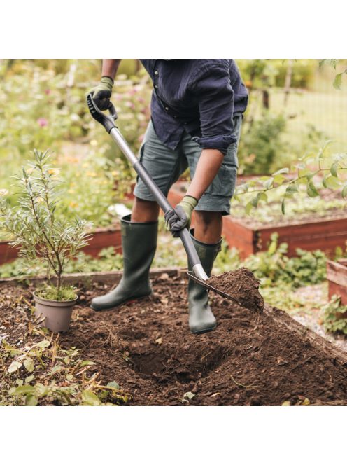 Fiskars Ergonomic™ hegyes ásó, szürke