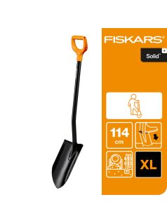 Fiskars Solid+™ hegyes ásó, XL fej (1067516)