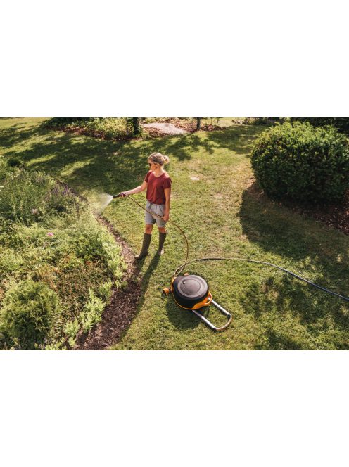 Fiskars XL automata tömlőkocsi szett kerekekkel