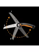 Fiskars Plus™ SW68 összecsukható fűrész, 15cm (1067552) - Csomagolás nélküli, hibátlan termék
