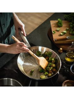   Fiskars Norden prémium acél serpenyő, 28 cm - 25 év garanciával