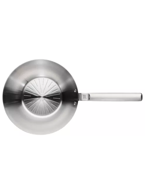 Fiskars Norden prémium acél wok serpenyő, 28 cm - 25 év garanciával (1067630)