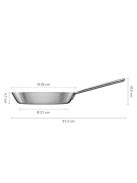 Fiskars Norden Steel serpenyő 28cm