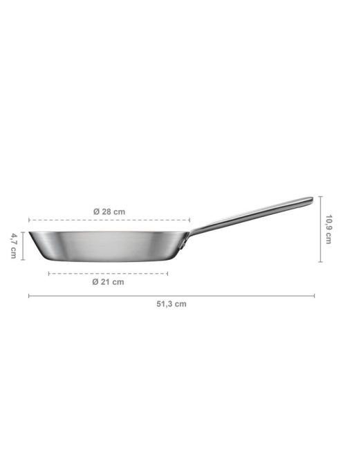 Fiskars Norden Steel serpenyő 28cm