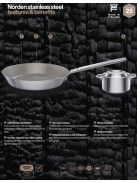 Fiskars Norden prémium acél serpenyő, 28 cm, kerámiabevonatos - 25 év garanciával