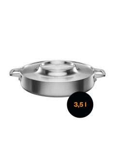   Fiskars Norden prémium acél sütőedény, fedővel, 28 cm, kerámiabevonatos - 25 év garanciával (1067635)