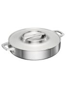 Fiskars Norden prémium acél sütőedény, fedővel, 28 cm, kerámiabevonatos - 25 év garanciával (1067635)