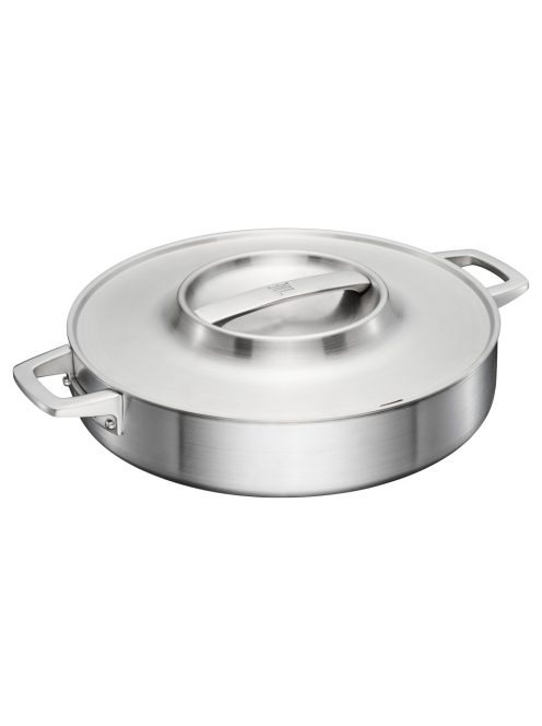 Fiskars Norden prémium acél sütőedény, fedővel, 28 cm, kerámiabevonatos - 25 év garanciával (1067635)