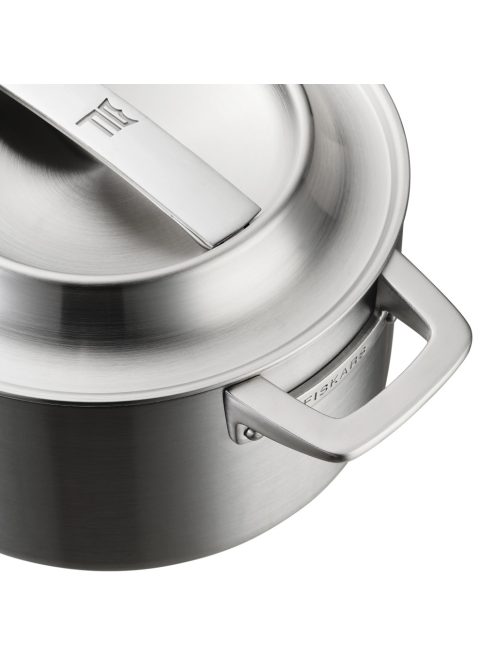 Fiskars Norden prémium acél lábas, 5 L - 25 év garanciával