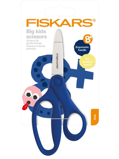 Fiskars Gyerekolló, 15 cm - kék