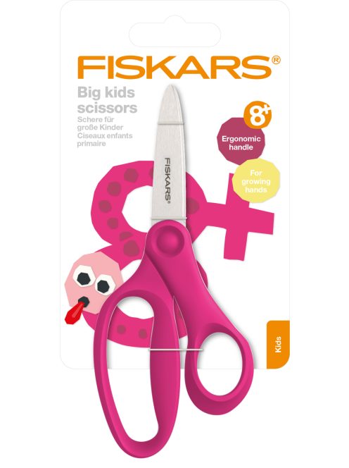 Fiskars Gyermek olló, 15 cm - rózsaszín