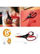 Fiskars Gyermek olló, 15 cm - Ombré piros
