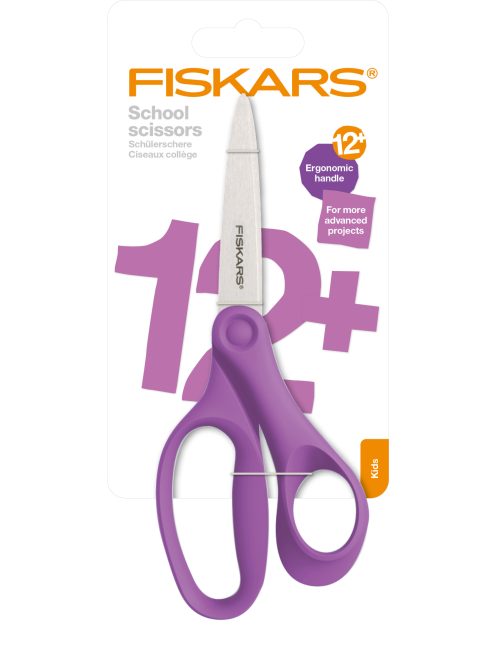 Fiskars Iskolai olló, 18 cm - lila