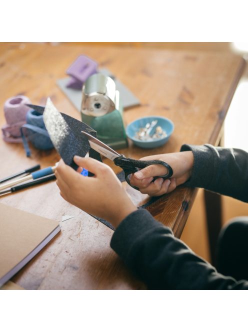 Fiskars Iskolai olló, 18 cm - Glitter fekete