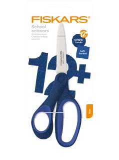 Fiskars Iskolai olló, 18 cm, balkezes - Glitter kék
