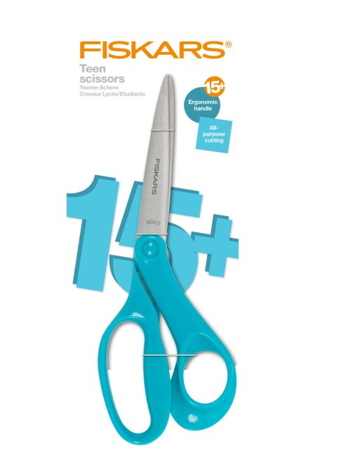 Fiskars Általános olló 20 cm-es, világoskék 15 éves kortól