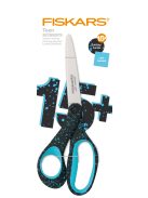 Fiskars Tinédzser olló, 20 cm, balkezes - foltos pávakék