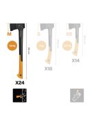 Fiskars X24 univerzális fejsze M - 25 év garanciával
