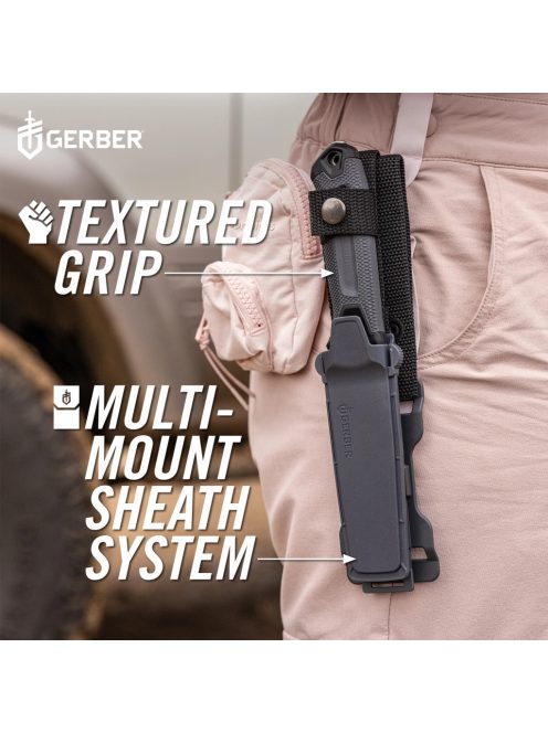 Gerber Strongarm Camp kés, szürke - 25 év garanciával