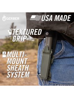 Gerber Strongarm Camp kés, zöld - 25 év garanciával