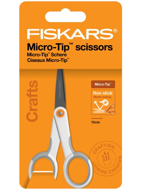 Fiskars Micro-Tip™  olló, teflonbevonattal 13 cm