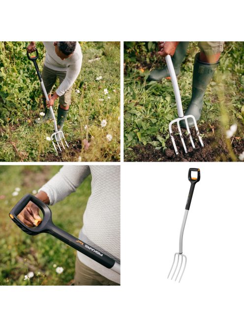 Fiskars Xact™ teleszkópos kerti villa, kovácsoltvas fogazattal - 25 év garanciával (1070717)