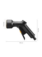 Fiskars Solid™ Locsoló pisztoly, zuhany, front vezérlésű