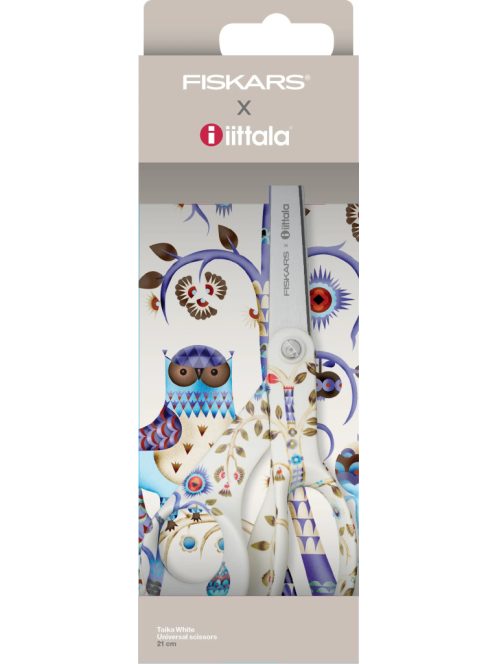 Fiskars X Iittala általános olló, 21 cm, Taika fehér, LIMITÁLT KIADÁS