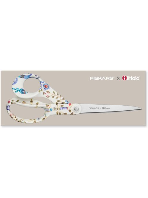 Fiskars X Iittala általános olló, 21 cm, Taika fehér, díszdobozos, LIMITÁLT KIADÁS
