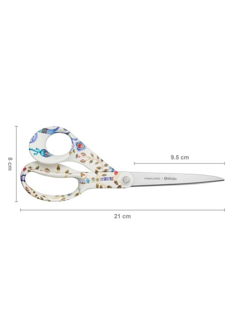 Fiskars X Iittala általános olló, 21 cm, Taika fehér, díszdobozos, LIMITÁLT KIADÁS