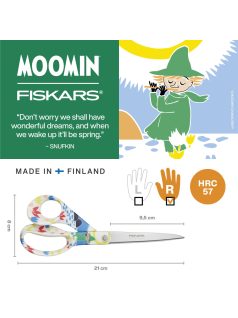 Fiskars Moomin általános olló, Snufkin, 21 cm