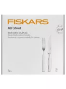 Fiskars All Steel steak evőeszközkészlet, 24 db-os, díszdobozos
