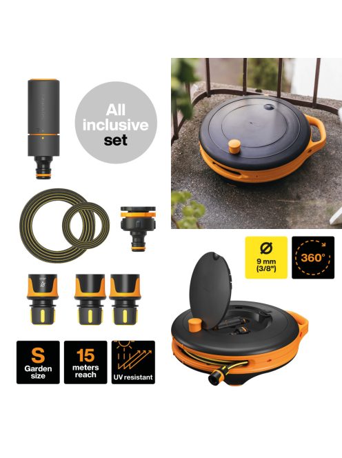 Fiskars Comfort S tömlődob szett