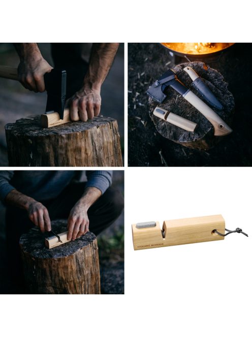 Fiskars Norden kerámia fejsze- és késélező, beépített élcsiszoló kővel (1071898)