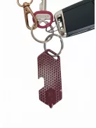 Gerber SHARD DT multifunkciós kulcstartóra rögzíthető szerszám, bordó, háromszög mintával