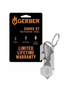 Gerber SHARD DT multifunkciós kulcstartóra rögzíthető szerszám, ezüst, hal mintával