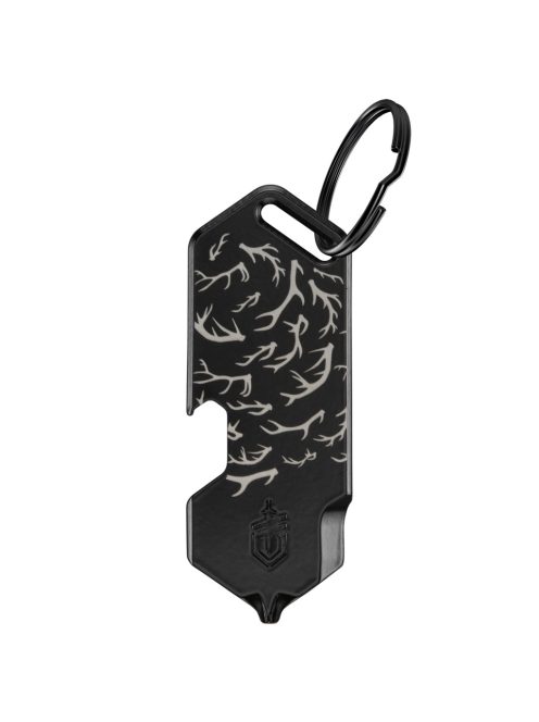 Gerber SHARD DT multifunkciós kulcstartóra rögzíthető szerszám, fekete, agancs mintával