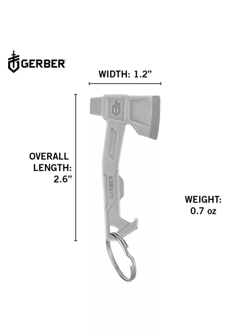 Gerber HATCHET kulcstartóra rögzíthető csomagnyitó, ezüst színű